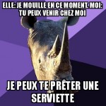 Je mouille ...