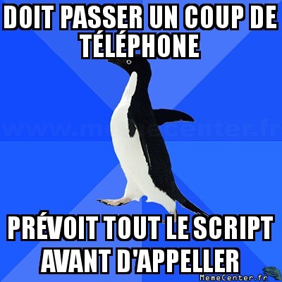 Quand je téléphone