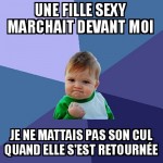 Une fille sexy en face