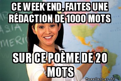 Un petit devoir