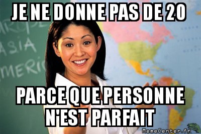 Note parfaite