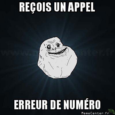 Erreur de numéro