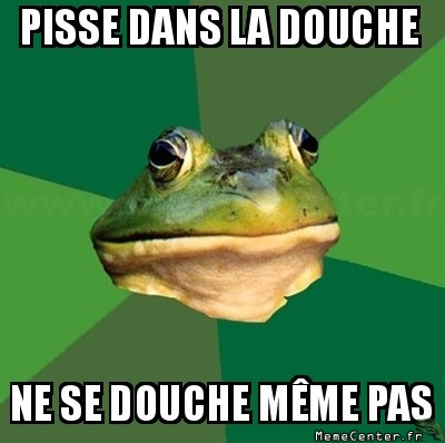 Pisser dans la douche