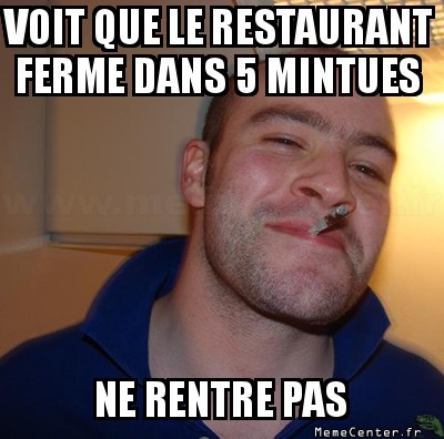 A la dernière minute