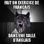 un exercice d'italien dans une salle d'espagnol ?