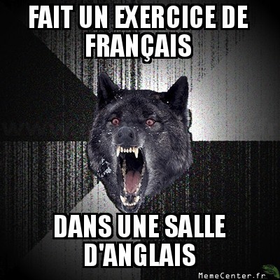un exercice d'italien dans une salle d'espagnol ?