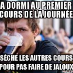 Un cours ou tous les cours, c'est pareil