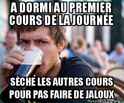 Un cours ou tous les cours, c'est pareil