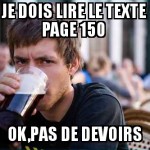 Pas de devoirs