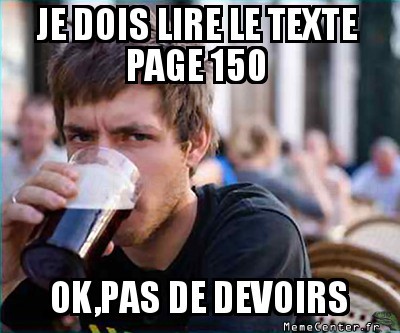Pas de devoirs