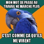 Mauvais password au boulot