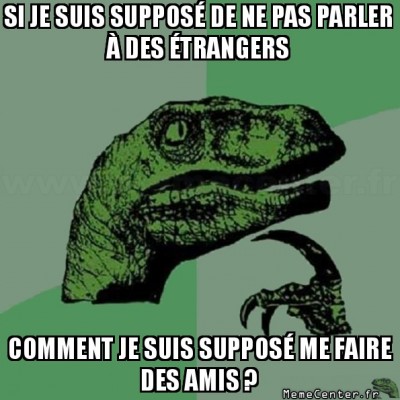 Parler à des étrangers