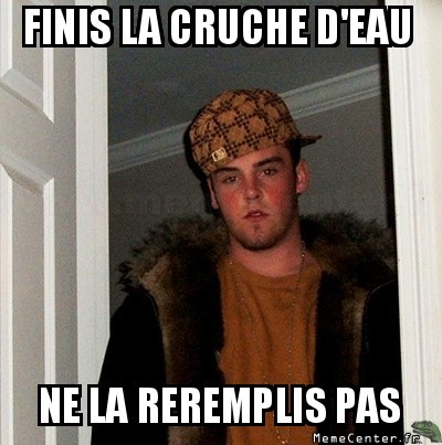 Tu remplis !