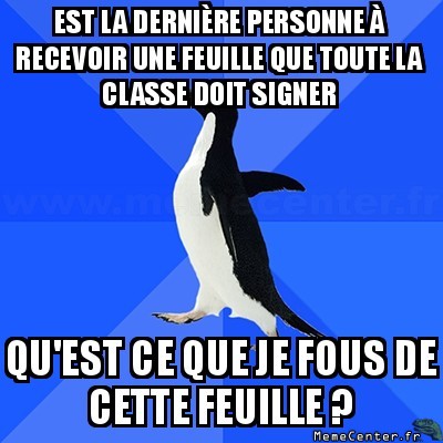 Feuille de présence