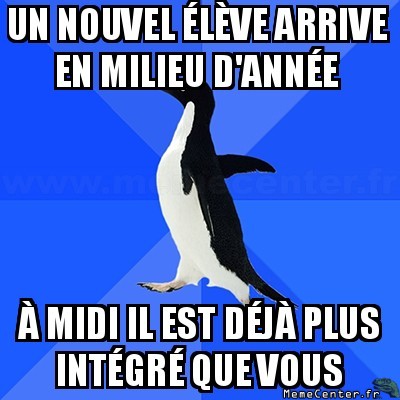 Nouvel élève