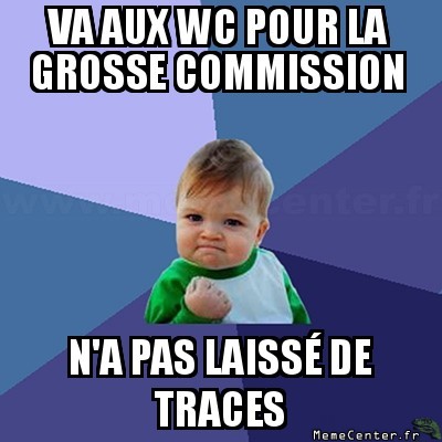 Aux toilettes