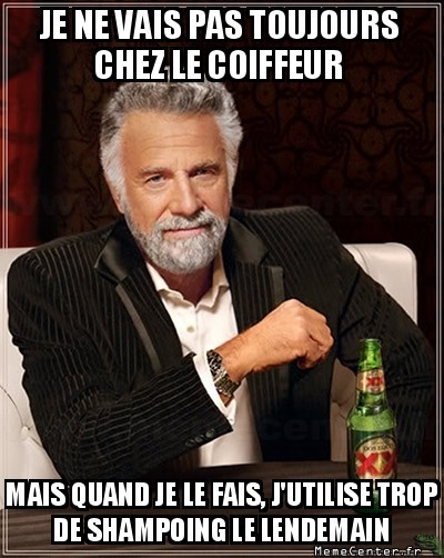Après le shampoing