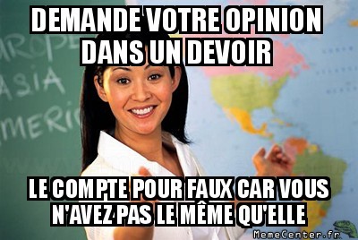 Vous en pensez quoi ?