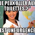 Aller aux toilettes ?