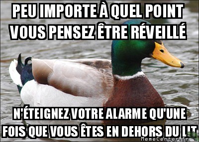 Pour pas louper son réveil