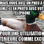 Pneu à plat