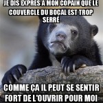 Le pot de cornichon