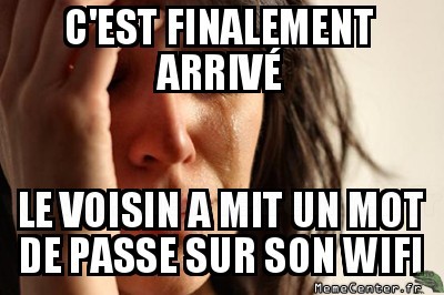 Plus de wifi gratuit