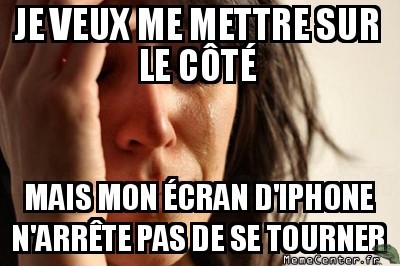 iPhone au lit