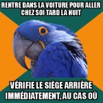 En rentrant seul la nuit