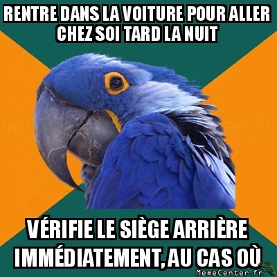 En rentrant seul la nuit