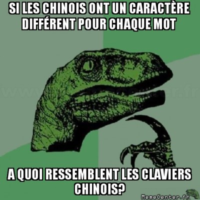 En même temps les chinois...