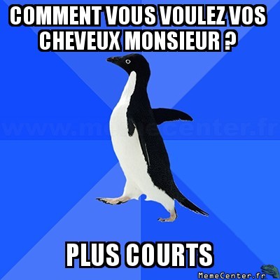 Chez le coiffeur...