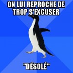 Se confondre en excuses