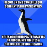 Les gens avec leur langage SMS