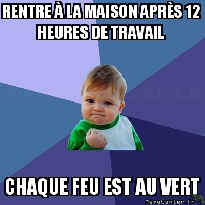 Après une dure journée de travail