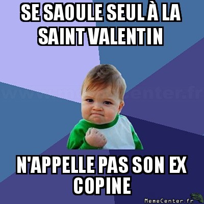 Seul à la saint valentin