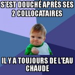 De l'eau chaude !