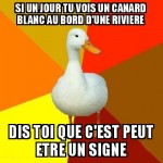 C'est peut être un cygne...