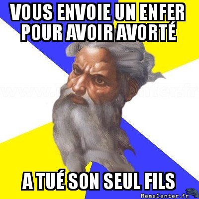 L'avortement est un peché !