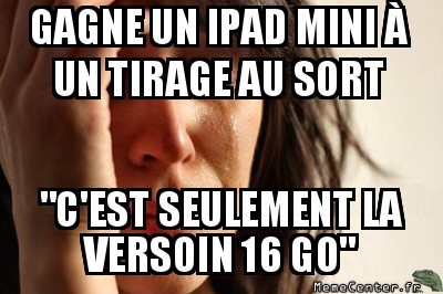 Je voulais pas cette version
