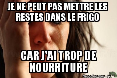 Plus de place