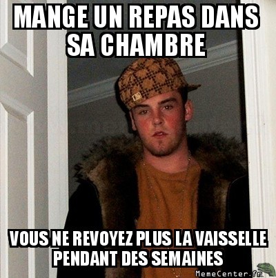 Disparition de vaisselle