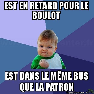 En retard, mais sauvé