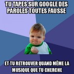 Les paroles de chansons