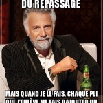 Je ne sais pas repasser