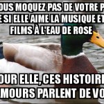 Les gouts de votre copine