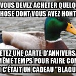 Un achat honteux