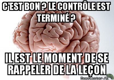 C'est pas le bon moment !
