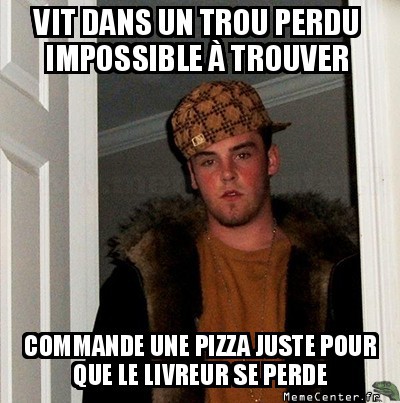 La maison et les pizzas