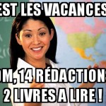 Devoirs de vacances